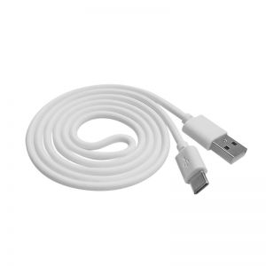 U016 Cable USB a Tipo C de Datos y Carga, Tipo Silicon Blanco CELM