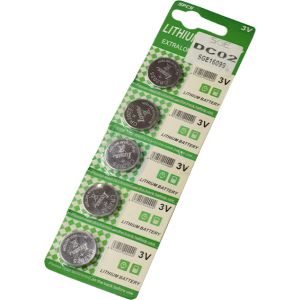 CR2025 Bateria de Litio Tipo Boton 3v Paquete 5 Piezas CELM