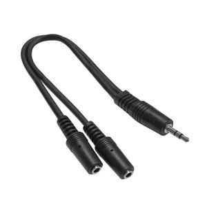 080-857 Cable para Audio Plug 3.5mm estereo a 2 Hembras 3.5mm estereo 20cm