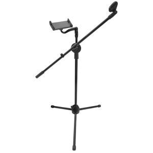 Tripie Pedestal con Boom para 1 Microfono y/o Tablet/Celular