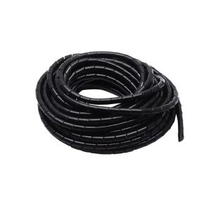 080-947 Protector Antinudos en Espiral para Cable 6mm, 10m Negro RAD