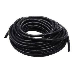 080-971 Protector Antinudos en Espiral para Cable 9mm, 10m Negro RAD