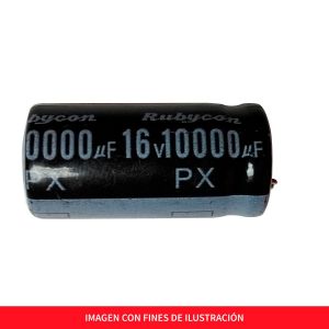 10000uf-125V Capacitor Electrolitico para Audio 105o 8x3.5cm