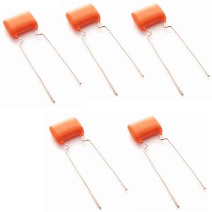 CP.47-100V-N-5 Paquete 5Pz. Capacitor Poliester Color Naranja