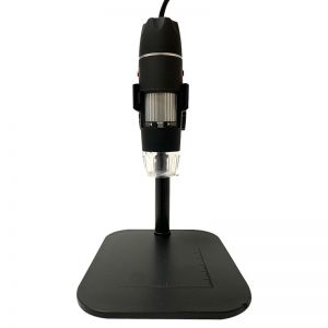 Microscopio USB Zoom 500X y Captura de Imagenes con Soporte Plastico, Software PC y App Mobil