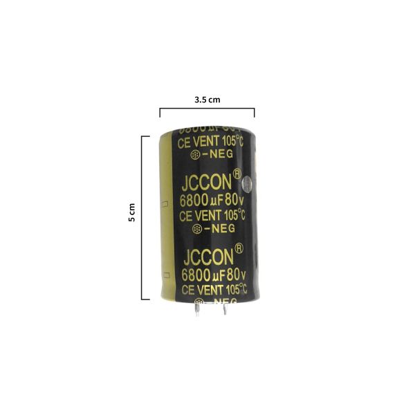 6800µF 80V Elektrolytkondensator – Snap-In, 105°C, 30x50mm – Für Netzteile