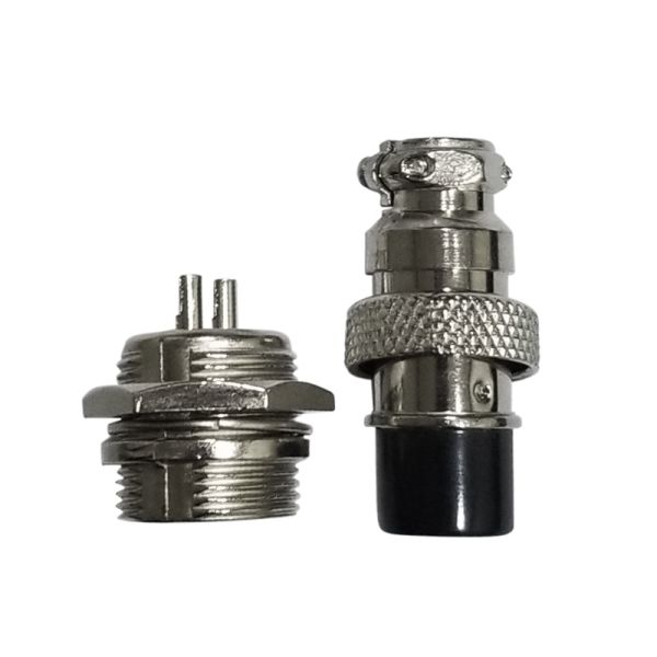 2 Pares De Conector De Aviación GX16 De 7 Pines: Rosca De 16 Mm, Soldadura, Macho Y Hembra, Aleación De Zinc, Para Sistemas De Audio, Control Y Automoción
