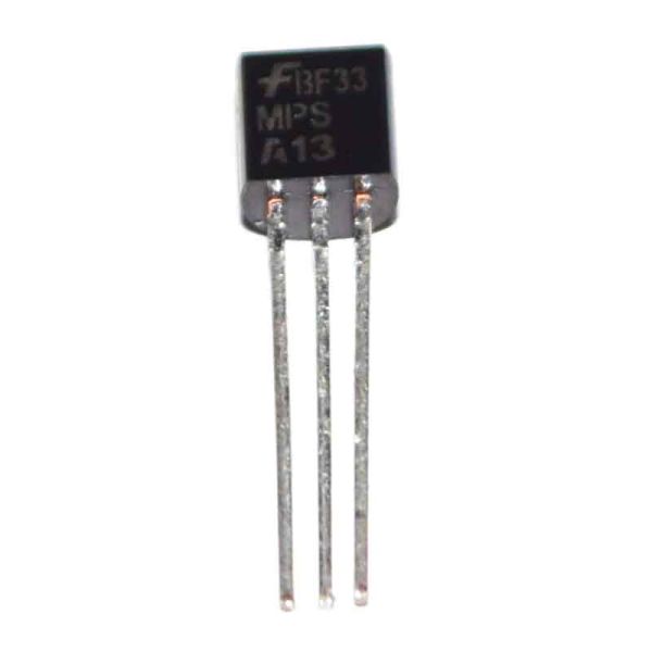 Lotto 5x Transistor NPN Darlington Onsemi MPSA13 (A13) 30V 500mA TO-92, Nuovi