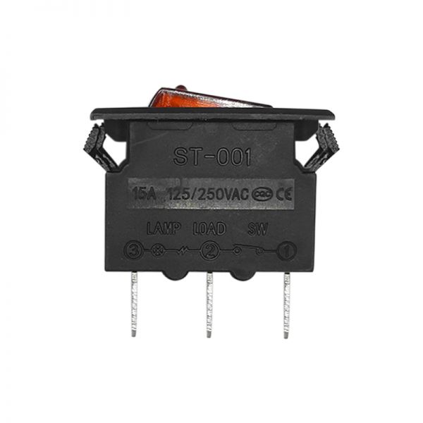 Mini Interruptor Switch Negro Rojo On Off 15a 250v /20a 125v