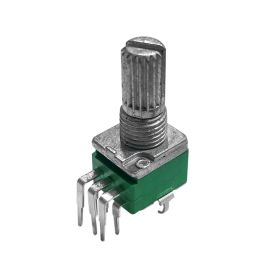 Lote De 10 Potenciómetros B10K RK097G Sellados - Doble Eje, 15 Mm, 6 Pines, Para Audio