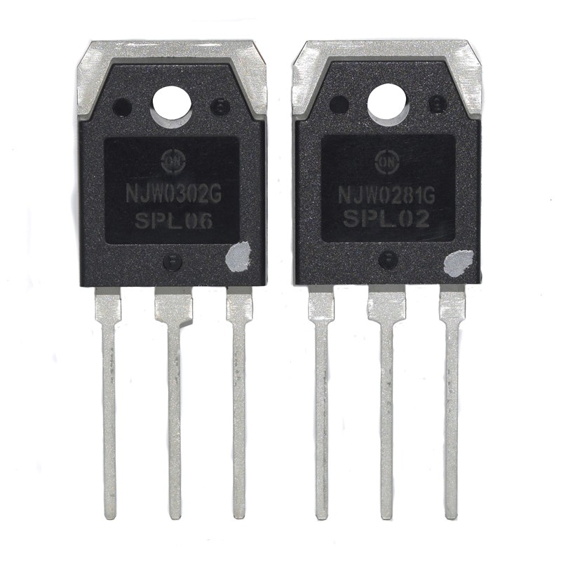 2 Paires Transistors ON NJW0281G / NJW0302G - Référence GK-2 - Neuf Sous Emballage